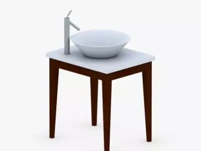 1590 - Sink Low-poly 3D model