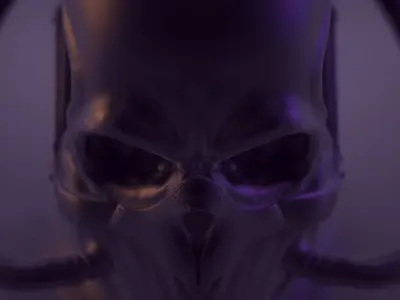 Skull Scifi 3D print model