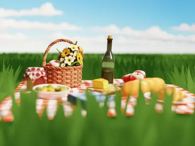 Picnic 3D model