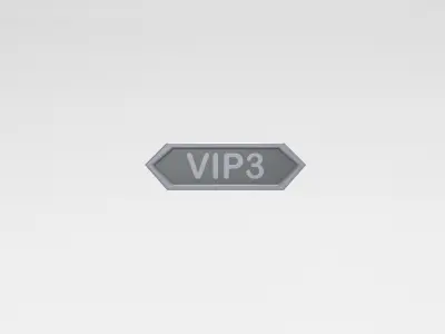 Game VIP Symbol v2 004 Low-poly 3D model
