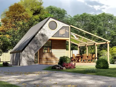 Vacation house  cottage Nataly 3d model 3D model