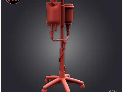IV Bag 3D print model