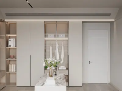 Modern cloakroom 3D model