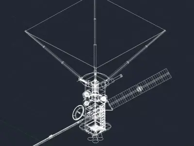Satellite - Space Mirror 3D model