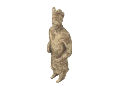 Qin Dynasty Terracotta Army Figurine v1 001 Low-poly 3D model