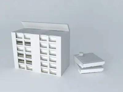 Server model medical cabinet Free 3D model