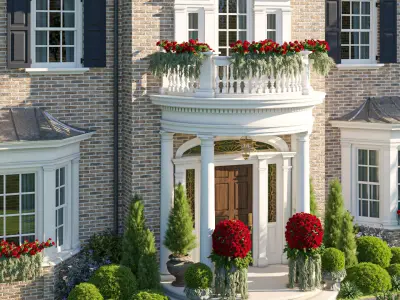 Modern Classic house 3 3D model