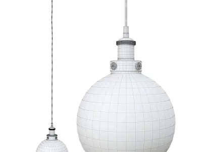 Mckamey 1 Light Single Globe Pendant 3D model