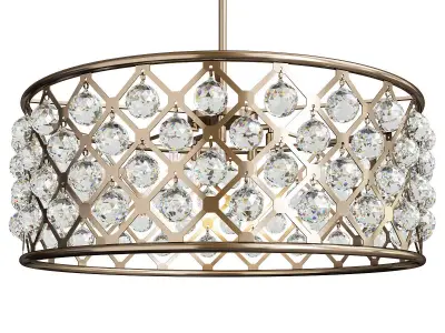 Crystal Grid Hoop 6 Light Low-poly 3D model