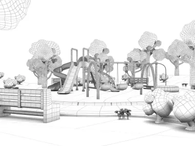 Toon Playground 3D model