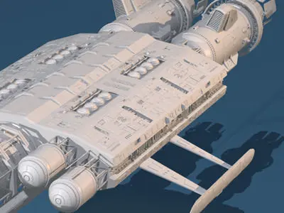 3 spaceship collection 3D model