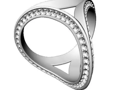 Three rings 3D print model