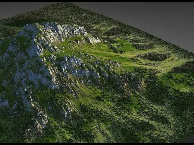 Alpine mountain Pack 3D model