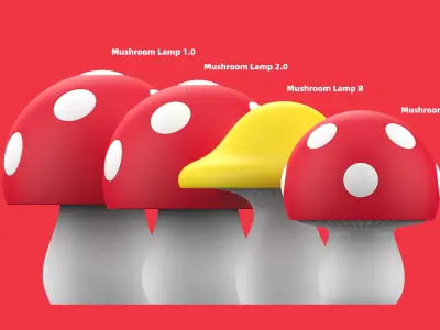 Mushroom Lamp C 3D print model