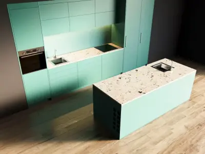 65-Kitchen5 matte 6 3D model