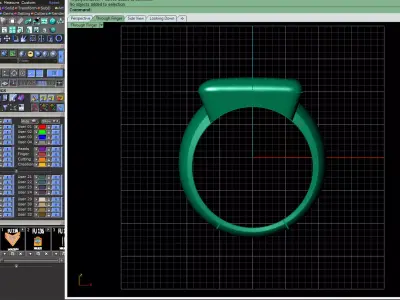  Apex gold Ring 3D print model