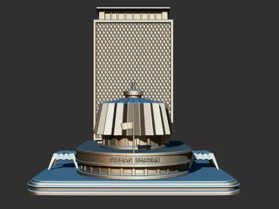 Maharashtra Vidhan Bhavan India 3D print model