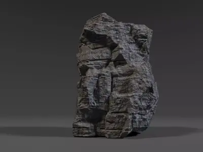 Cliff Rock 008 Low-poly 3D model