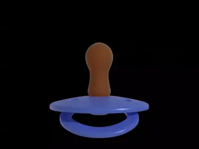 Baby Pacifier Free low-poly 3D model