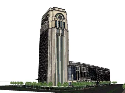 vacation spot-Resort-Fashion Leisure Hotel-091 3D model