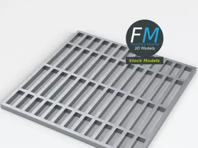 Sewer grate 4 3D model