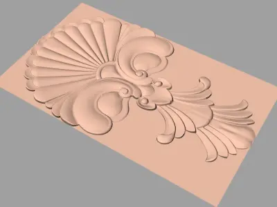 Woodworking CNC Router 3D Relief STL models used for artcam E416 3D model