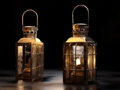 Oil Lantern 3D model