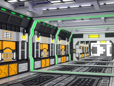 Sci Fi Interior  3D model