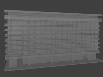 ARO Palace Hotel - Iconic Landmark from Brasov 3D model