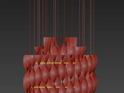 Aura Fumo chandelier 3D model