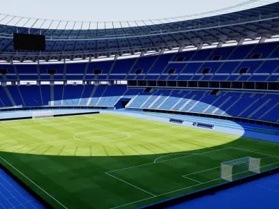 Jaber Al-Ahmad International Stadium - Kuwait 3D model