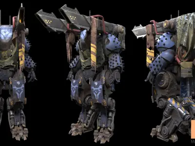 SCI-FI Characters 02 TITAN Low-poly 3D model