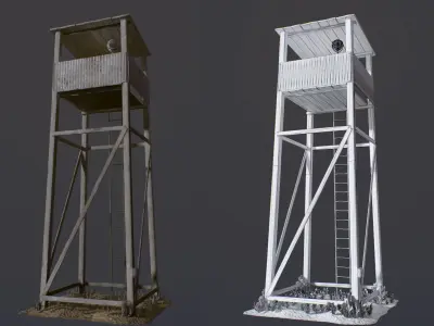 Guard Tower Low-poly 3D model shop