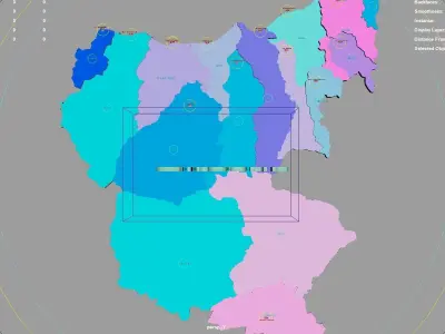 Giresun  Black Sea Region  Turkey map region geography political 3D model