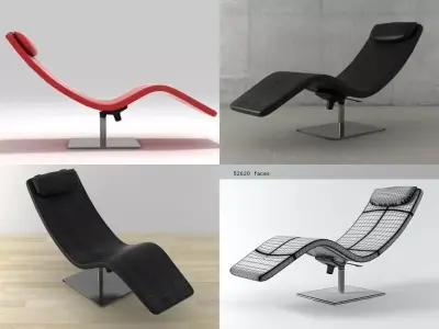 Casanova lounge chair 3D model