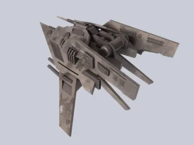 Advance Drone Low-poly 3D model