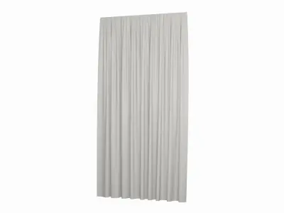 Curtain pleated wall sconce Low-poly 3D model