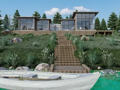 Inci Lake House 3D model