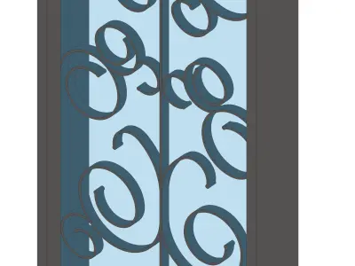 Decoritive Fixed Window 3D model
