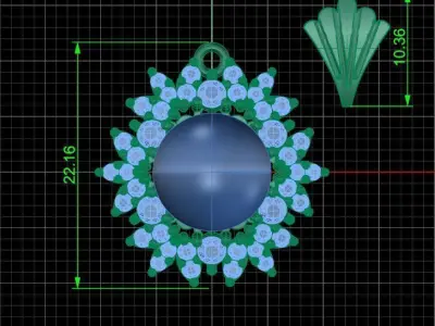 Pendant 002 3D print model