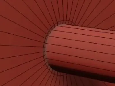 Fluted Gold Wall Sconce Reviews CB2 3D model