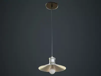 Hanging Lamp 4B Low-poly 3D model
