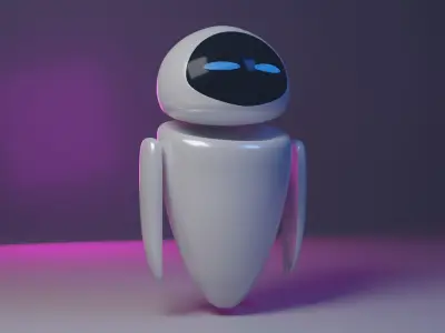 Eva Robot 3D model  Low-poly 3D model