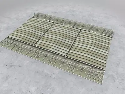 LFMN Cargo Terminal  Low-poly 3D model