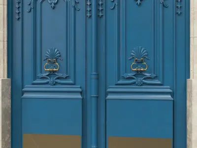 Entrance classic door 33 3D model