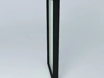 3d window with frame very detail Free 3D model