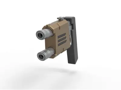 Nausicaan Pistol from Star Trek Enterprise TV series 3D model