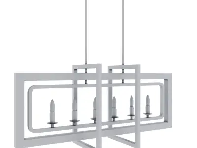 Island lights distressed 3D model