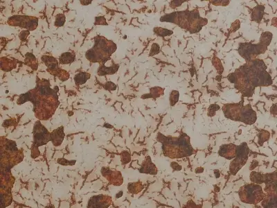 White Rusty Peeling Paint PBR Seamless Texture