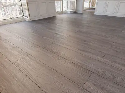 Wooden floor 18 WITHOUT PLUGINS 3D model